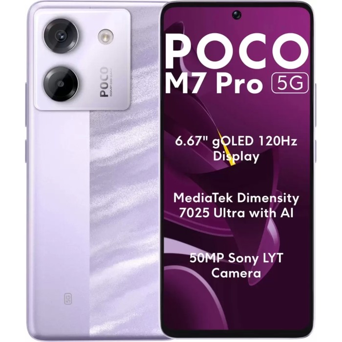 Смартфон POCO M7 Pro 5G 8GB/256GB международная версия (фиолетовый)